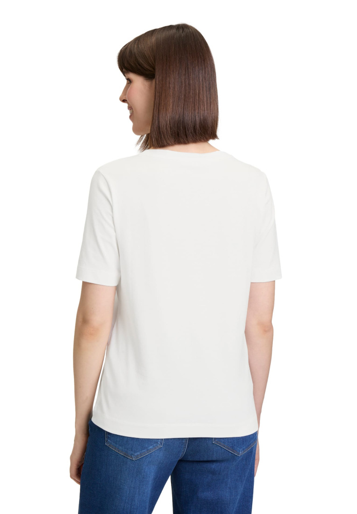 ФУТБОЛКА BETTY&amp;CO с прямым силуэтом и цветным принтом по центру