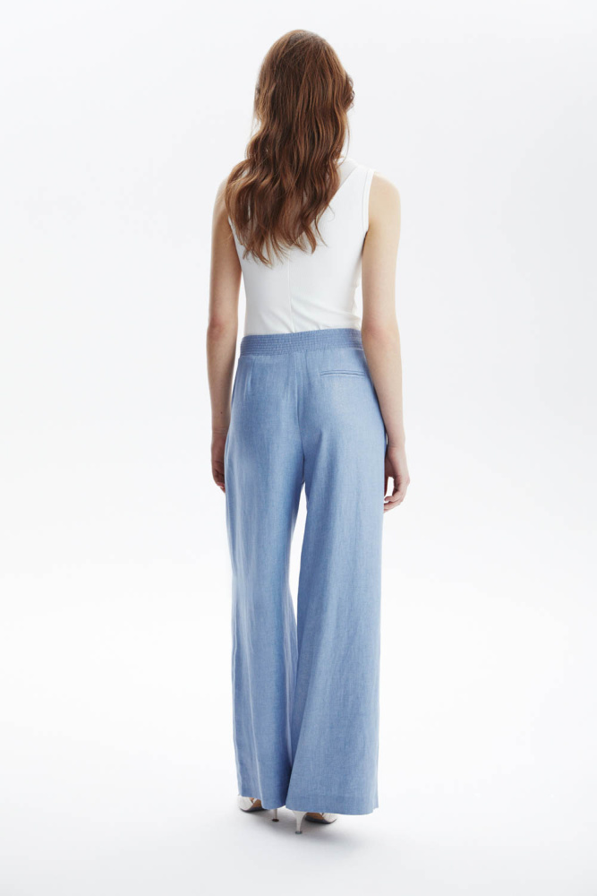 БРЮКИ M.REASON свободного кроя с широкой ногой из легкой ткани